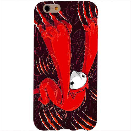 Чехол на телефон iphone 6 Красный ползун - фото