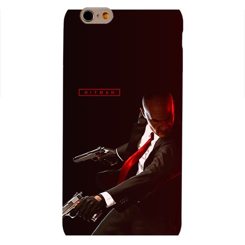 Чехол на телефон iphone 6 - Hitman3 черно-красный - фото