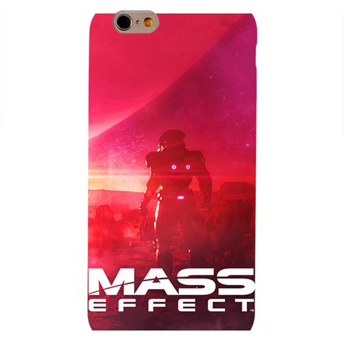 Чехол на телефон iphone 6 - MASS effect красная - фото