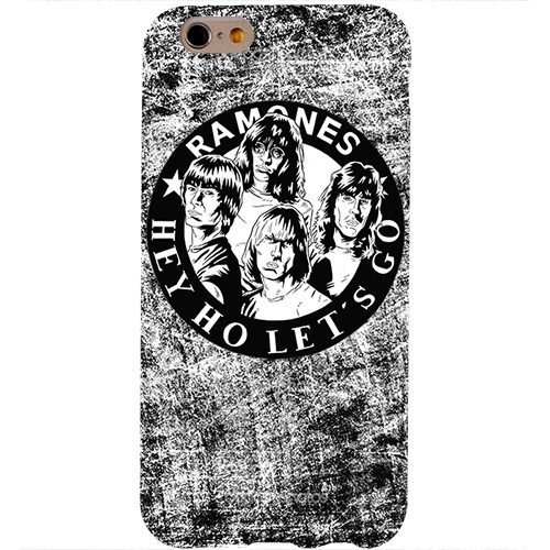 Чехол на телефон iphone 6 Ramones черно-белая - фото