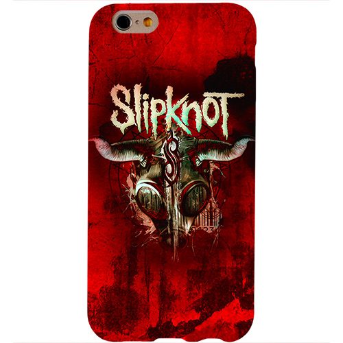 Чехол на телефон iphone 6 Slipknot красный - фото