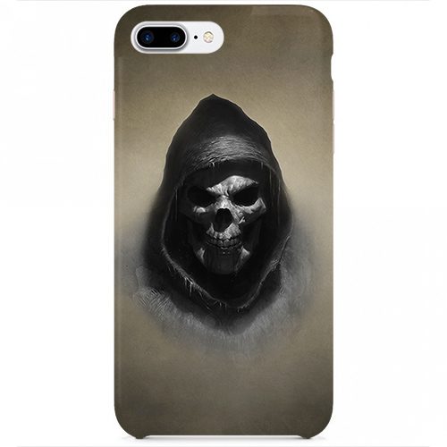 Чехол на телефон iphone 7 Череп в капюшоне - фото