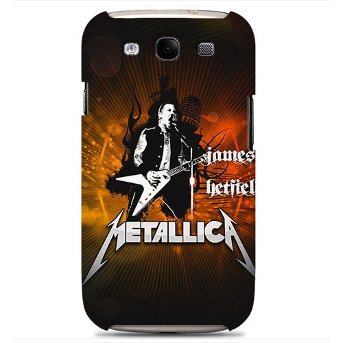 Чехол на телефон samsung galaxy s3 METALLICA James Hetfield c гитарой - фото