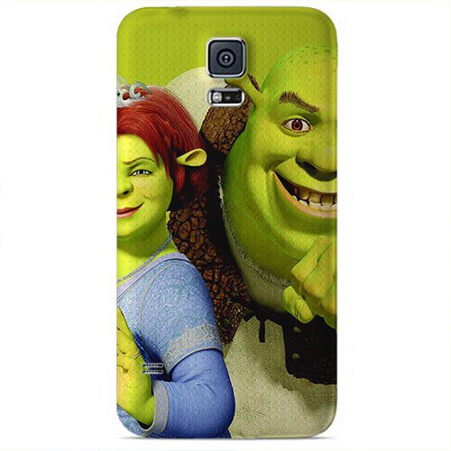Чехол на телефон samsung galaxy s5 mini Шрек и Фиона - фото