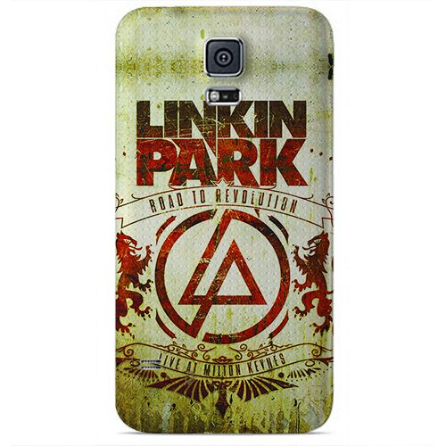Чехол на телефон samsung galaxy s5 mini linkin park ретро-эмблема - фото