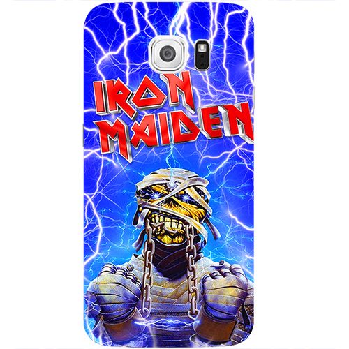 Чехол на телефон samsung galaxy s6 Iron Maiden мумия с цепью - фото