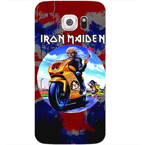 Чехол на телефон samsung galaxy s6 iron maiden 666 - фото