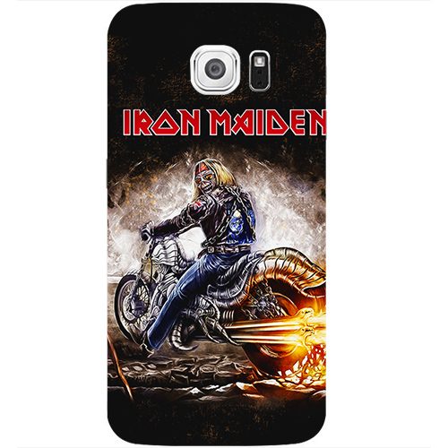 Чехол на телефон samsung galaxy s6 iron maiden bike - фото