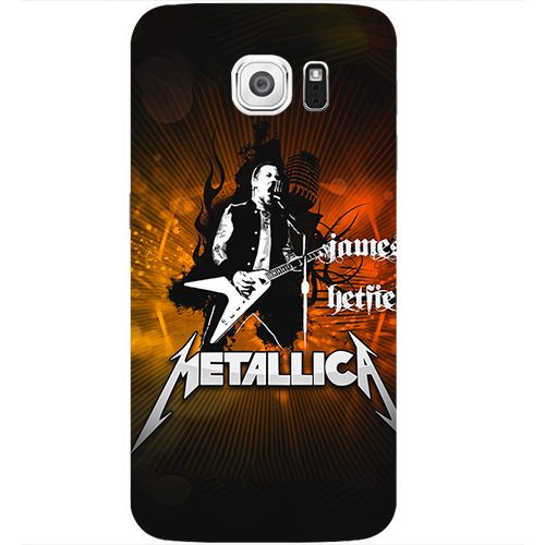 Чехол на телефон samsung galaxy s6 METALLICA James Hetfield c гитарой - фото