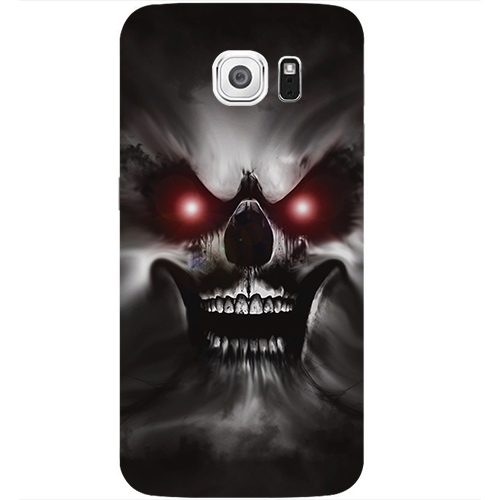 Чехол на телефон samsung galaxy s6 Skull on sky - фото