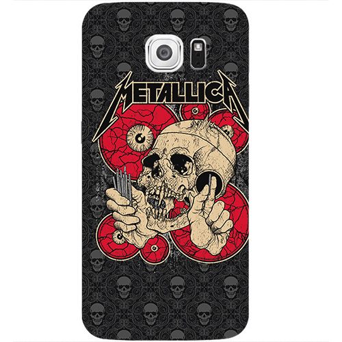 Чехол на телефон samsung galaxy s6 Metallica Череп - фото