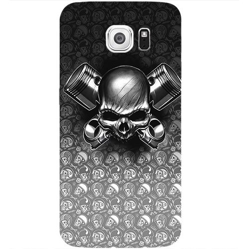 Чехол на телефон samsung galaxy s6 Foesers and Skull - фото