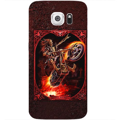 Чехол на телефон samsung galaxy s6 Hell Rider - фото