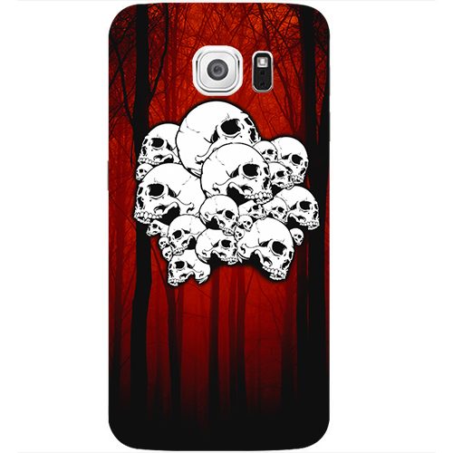Чехол на телефон samsung galaxy s6 Skulls and forest - фото