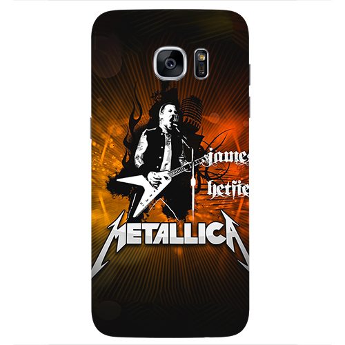 Чехол на телефон samsung galaxy s7 METALLICA James Hetfield c гитарой - фото