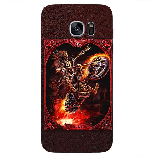 Чехол на телефон samsung galaxy s7 Hell Rider - фото