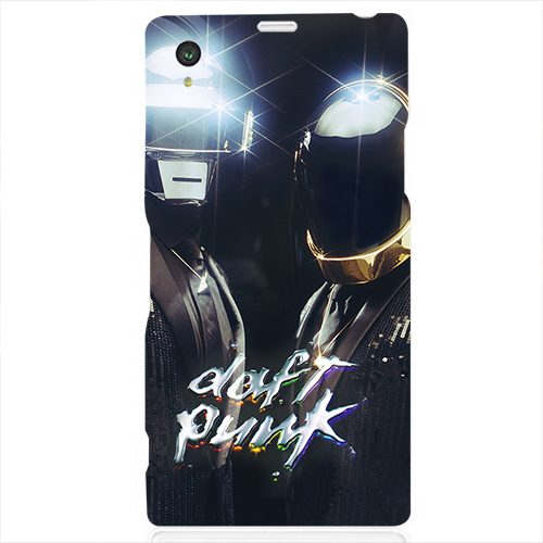 Чехол на телефон sony xperia z1 daft punk золотой шлем - фото