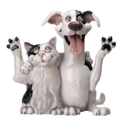 Фигурка кошки и собаки Jack & Jill - фото