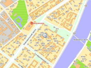 Фрунзенская карта москвы