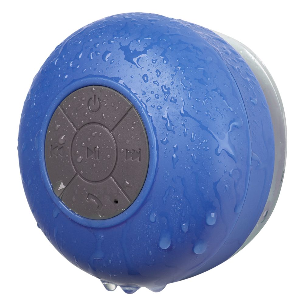 Bluetooth колонка синяя. Колонка индиво водонепроницаемая. Indivo STUCKSPEAKER 2.0 2.5 Вт. Bluetooth-колонка. Круглая колонка.