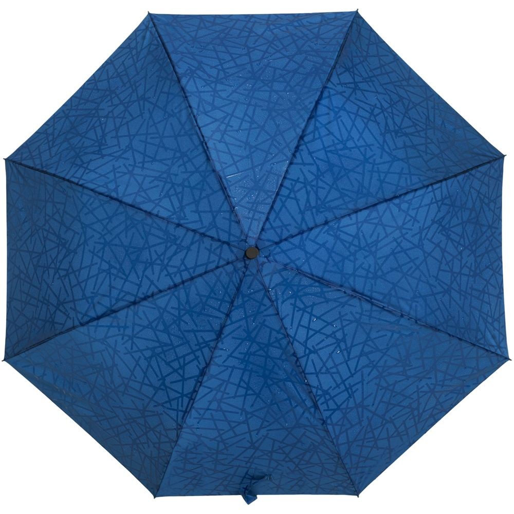 Складной зонт Magic с проявляющимся рисунком, синий - фото