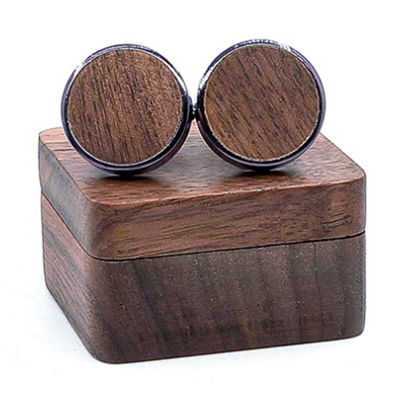 Запонки Black Walnut (wood) - фото