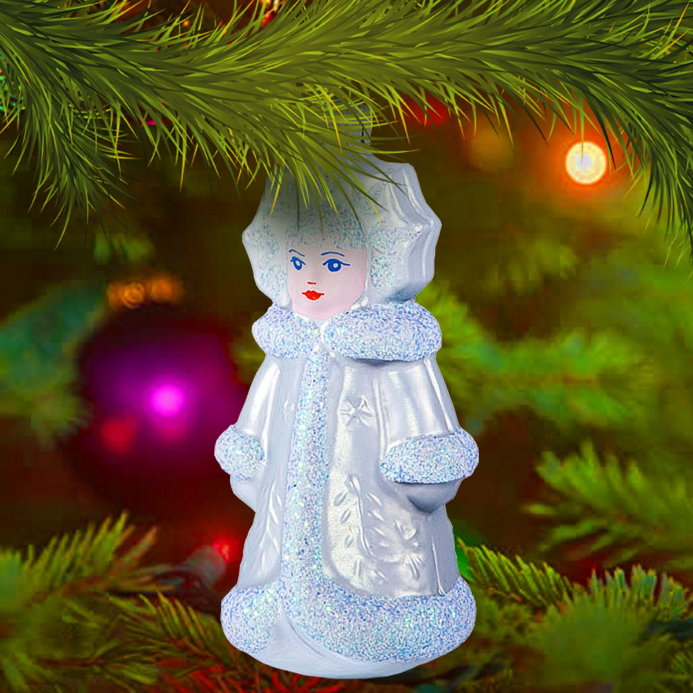 Елка снегурочка. Елочные игрушки снегурочка фабрика иней. Елка снегурочка. Игрушка - снегурочка. Елка снегурочка.