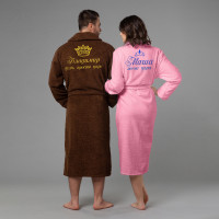 Комплект халатов с вышивкой Царская семья - фото