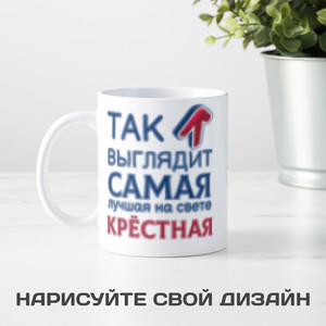 Кружка *Так выглядит самая лучшая на свете крёстная* - фото