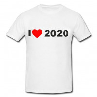 Футболка *I love 2020* мужская - фото