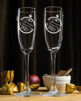 Набор фужеров для шампанского С Новым Годом - фото
