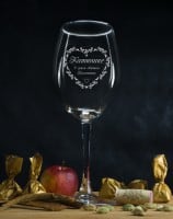 Именной бокал для вина Валентинка - фото
