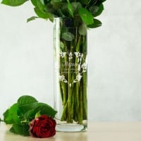 Именная ваза для цветов Любимой - фото