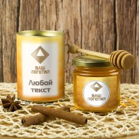 Подарочный мед с Вашим логотипом - фото