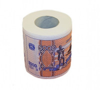 Туалетная бумага 5000 рублей - фото