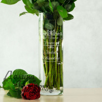 Именная ваза для цветов «С Днем учителя» - фото