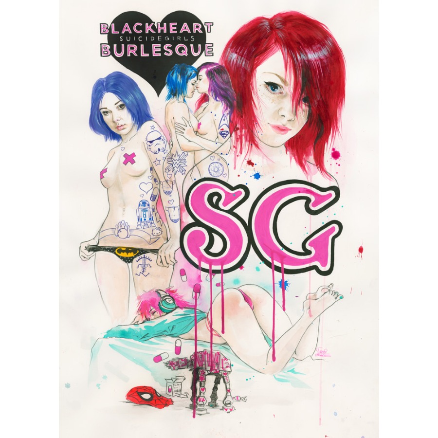 Художественный принт Suicide Girls № 3 by Lora Zombie А1 Lora Zombie.