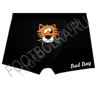 Трусы мужские с тигром Bad Day - фото Трусы мужские с тигром Bad Day - фото