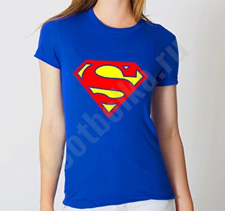 Футболка Супермен ( Superman ) женская - фото