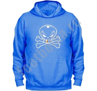 Толстовка Череп с золотым зубом - фото