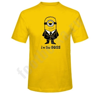 Футболка I\m the BOSS миньон - фото