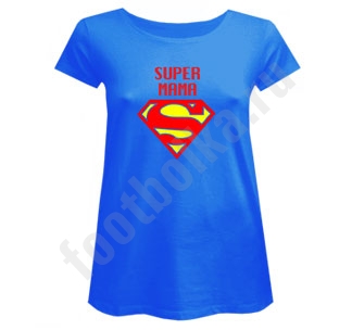 Футболка для беременных Супер мама супермен - фото