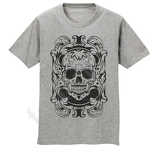 Футболка мужская Melange skull - фото