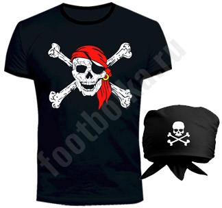 Костюм halloween Пират с банданой - фото