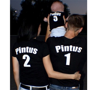 Семейные футболки для семьи на троих /с фамилией и номером/ - фото