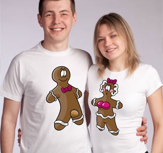 Парные футболки для влюбленных Печеньки sexy - фото