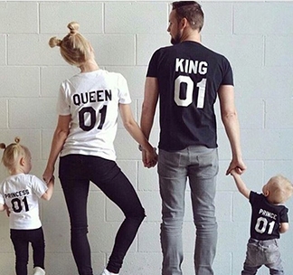 Комплект для семьи на четверых King, Queen, Prince, Princess - фото