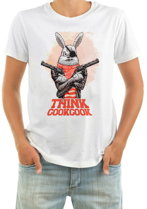 Футболка мужская Заяц с пистолетами Think Cook Cook 7197659 купить в Москве: цены и отзывы - Миллион Подарков