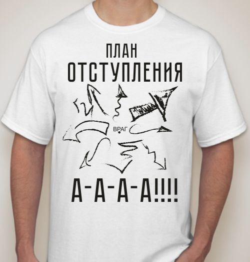 Футболка планы на день пинать мужская