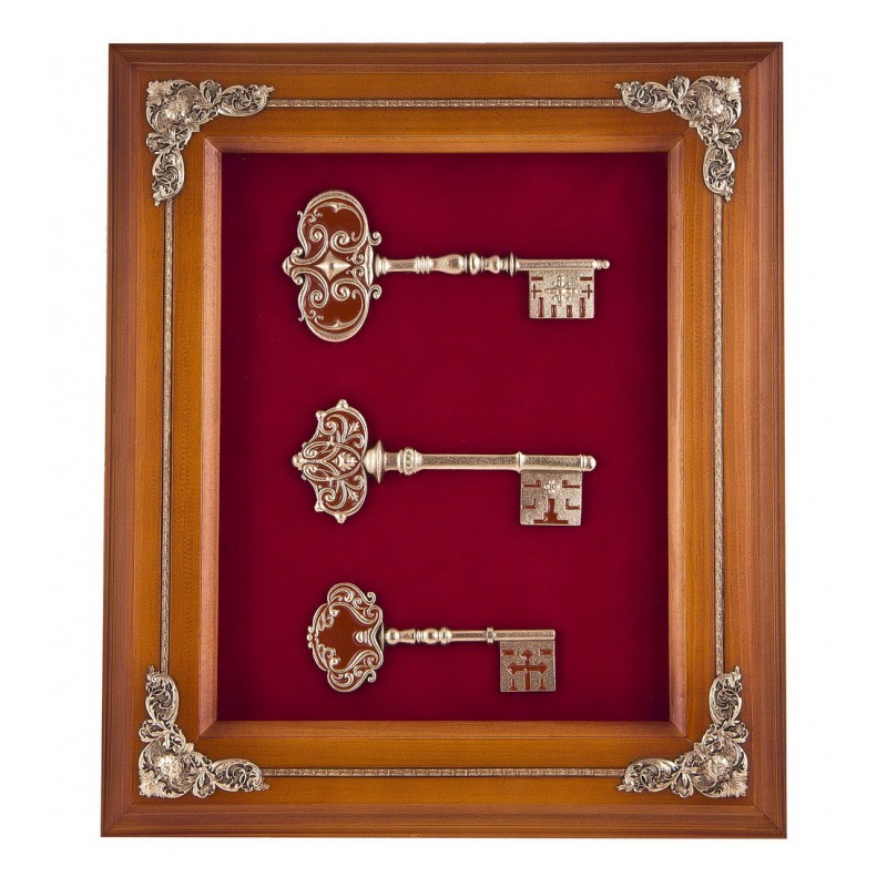 Ключница настенная Ключи (11 крючков) арт. КЛД-507 орех - фото